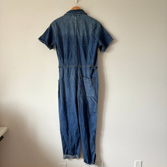 Pistola Grover Denim Jumpsuit NWT Utopia Dot Size Medium - Picture 7 of 8